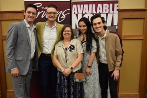 Stephanie Herndon wanted her photo with The Erwins, one of her favorite groups. From left are Kody Erwin, Keith Erwin, Stephanie Herndon, Katie Erwin and Kris Erwin.